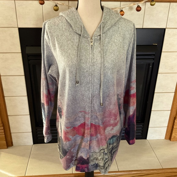 Creation Full Front Zip Hoodie, Women’s Sz L - Picture 2 of 10